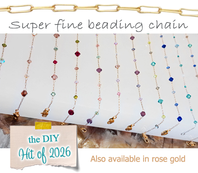 Creating jewelry with a fine beading chain