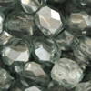 20g. Glasschliffperlen 4mm, Silbermetallic