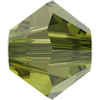 60 Stk. Austrian Crystal Doppelkegel Perlen XILION 5328 2,5mm Olivine