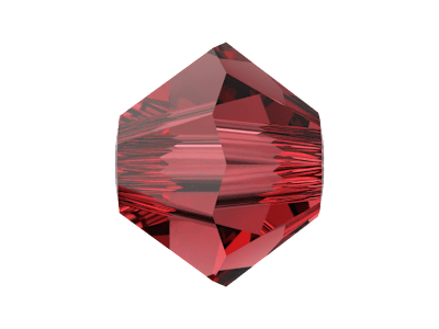 winzige Doppelkegel Perlen 5328 2,5mm Farbe: Scarlet