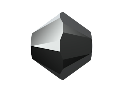 Swarovski Doppelkegel Perlen 5328 4mm Crystal Light Chrome 2