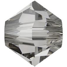 40 Stk. Austrian Crystal Doppelkegel Perlen XILION 5328 3mm Crystal Urban Grey