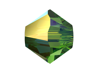 Swarovski Bicone Doppelkegel Perlen 4mm Farbe Fern Green AB