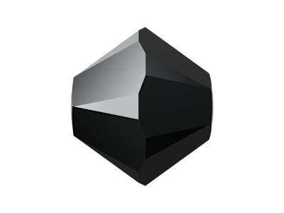 Swarovski Bicone Doppelkegel Perlen 4mm Farbe Jet Hematite