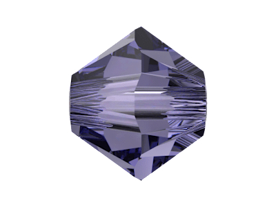 Swarovski Bicone Doppelkegel Perlen 4mm Farbe Tanzanite