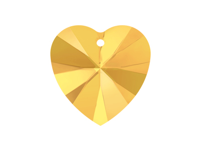 facettierte Glasperlen Kristall Anhänger Herz, 10mm, Crystal