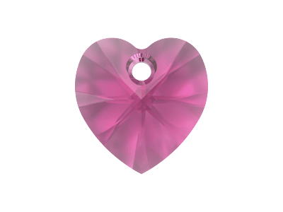 facettierte Glasperlen Kristall Anhänger Herz, 10mm, Farbe: 