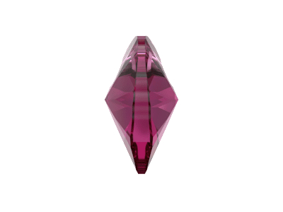 facettierte Herzanhänger zum Schmuckmachen, 10mm, Farbe: Fuc