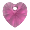 Austrian Crystal Anhänger Herz 6228 10,3x10mm Fuchsia