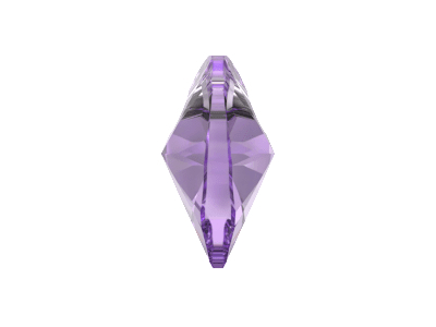 violette, facettierte Herzanhänger zum Schmuckmachen, 10mm, 