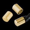 20 Stk. Abschlußhülsen mit 1,5mm ID, gold
