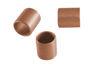Aluminium Schmuckelemente, bronzefarbinge Röhrchen mit 10mm Innendurchmesser, Bild 1