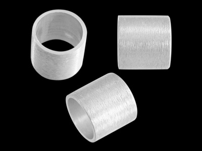 Aluminium Schmuckelemente, silberne Röhrchen mit 12mm Innendurchmesser, Bild 1
