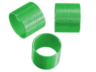 Aluminium Schmuckelemente, grüne Röhrchen mit 14mm Innendurchmesser, Bild 1