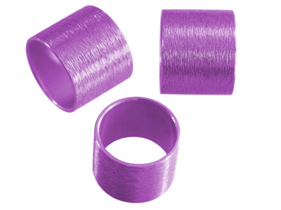 Aluminium Schmuckelemente, violette Rhrchen mit 14mm Innendurchmesser, Bild 1