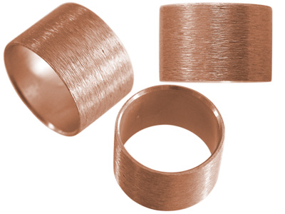 Aluminium Schmuckelemente, bronzene Röhrchen mit 18mm Innendurchmesser, Bild 1