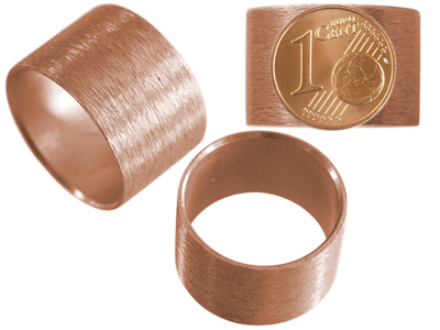 Aluminium Schmuckelemente, bronzene Röhrchen mit 18mm Innendurchmesser, Bild 2