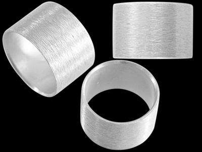 Aluminium Schmuckelemente, silber Röhrchen mit 18mm Innendurchmesser, Bild 1