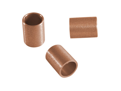 Aluminium Schmuckelemente, bronzefarbinge Röhrchen mit 8mm Innendurchmesser, Bild 1