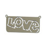 1 Stk. Edelstahl Anhänger Love 11x22mm