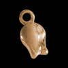 1 Pkg. (20 Stk.) Mini Charms, Blumen ~7x4mm, rosegold