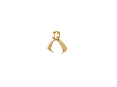 goldene Klemmen für einen Anhänger Anhängerklemmen