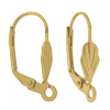 10 Stk. Brisuren mit Verzierung 19mm, Edelstahl, gold