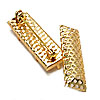 Broschennadel mit Fädelplatte 10x35mm gold