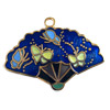 Cloisonne Anhänger Fächer