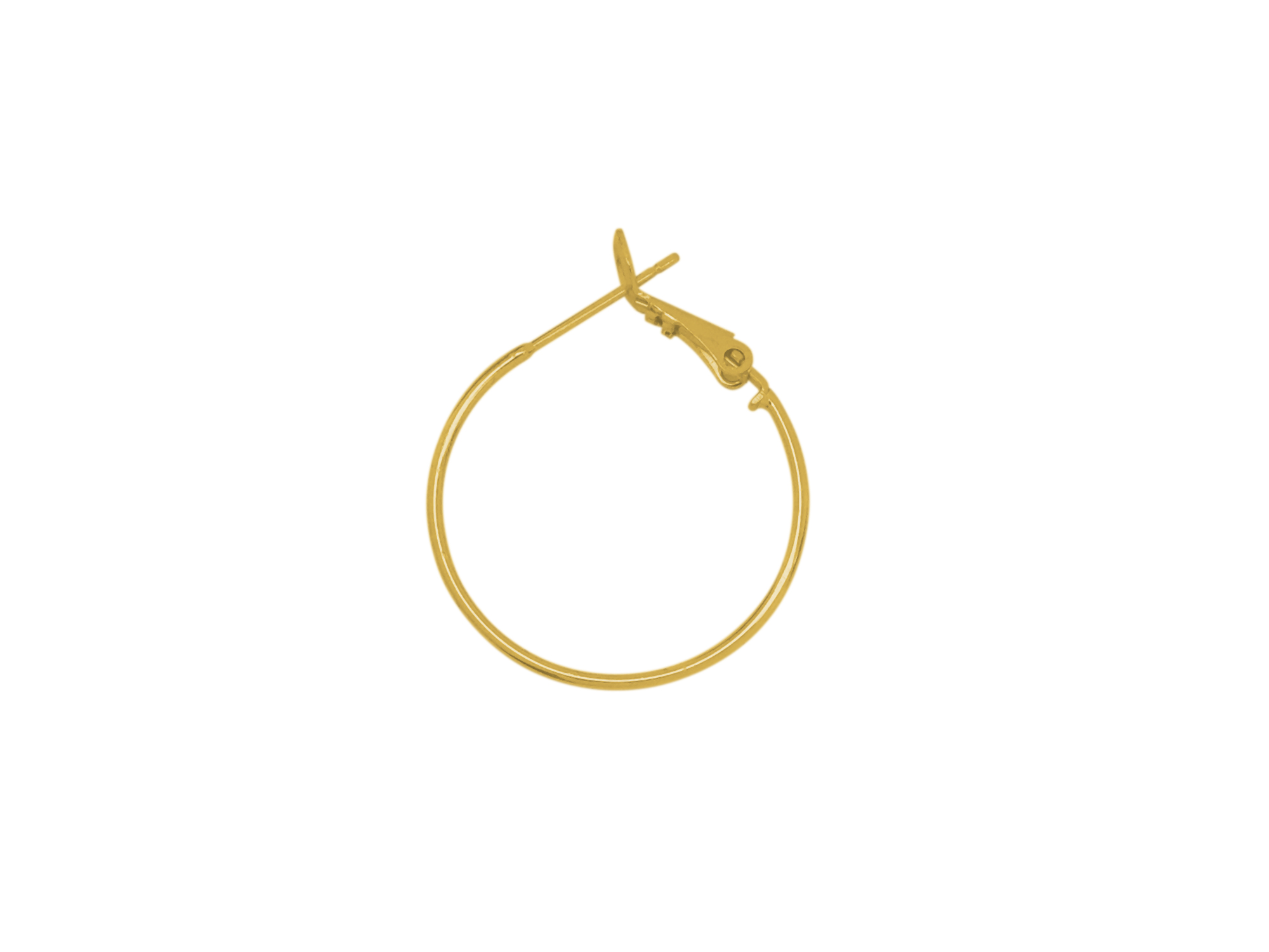 goldene Creolen Ohrringen 25mm