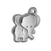 Anhänger Elefant ~12x10mm, Edelstahl poliert