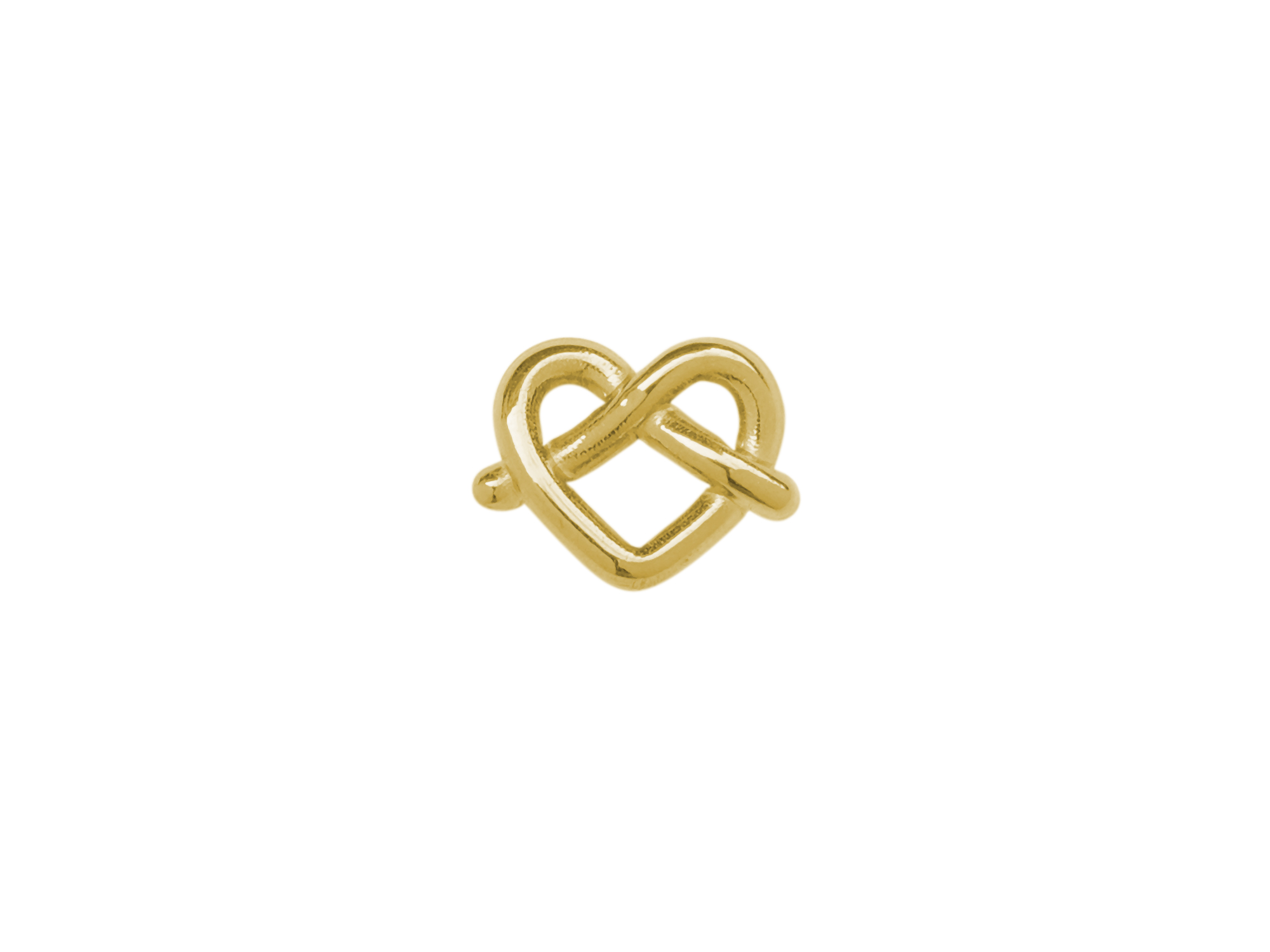 Schmuckanhänger goldene Brezel