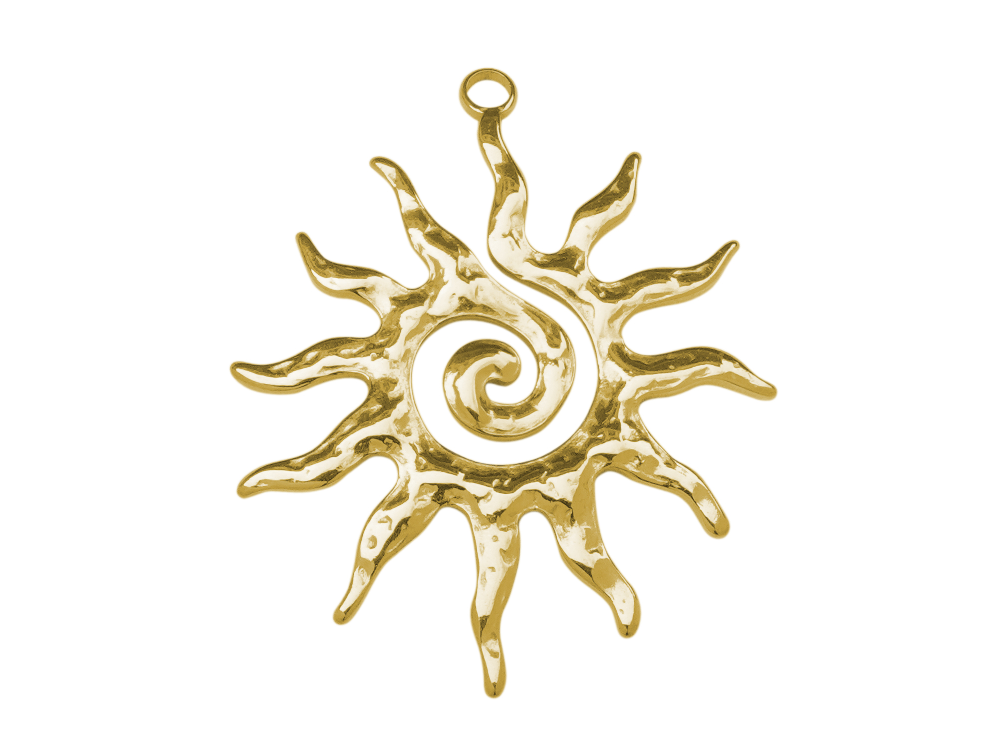 Schmuckanhänger goldene Sonne