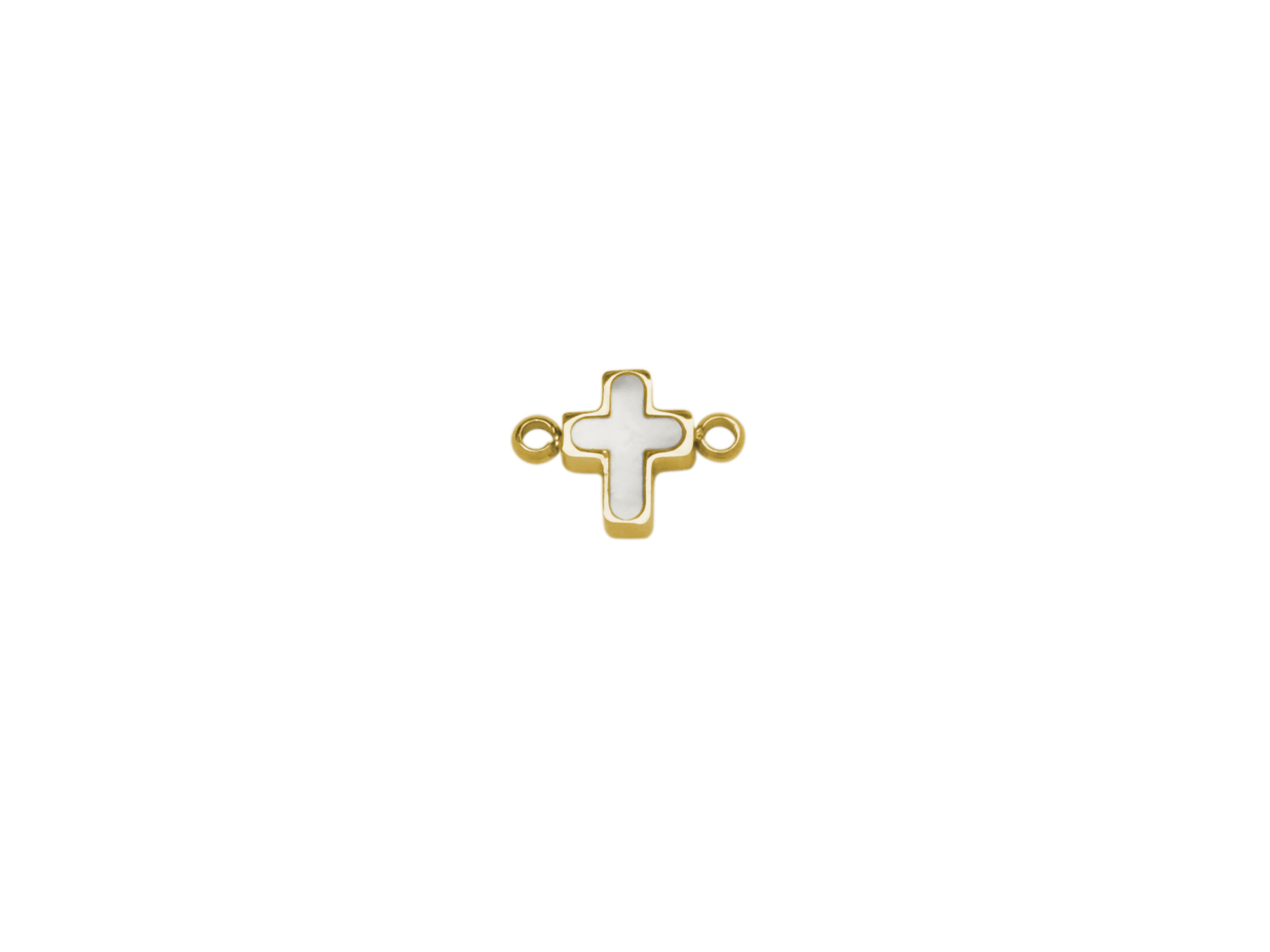 kleiner goldener Kreuz Anhänger