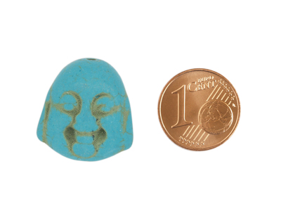 Buddha Perlen Bild mit Größenvergleich