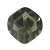 100g (~55 Stk) Glasperlen Würfel 9x10mm Rauchquarz transparent