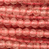 1 Strang (~39,5cm) Strawberry Quarz Steinperlen, facettiert ~3,3mm