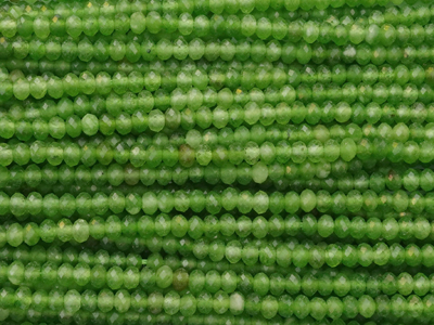 grüne Achat Steinperlen, facettiert, geschliffen 2x3mm gefär