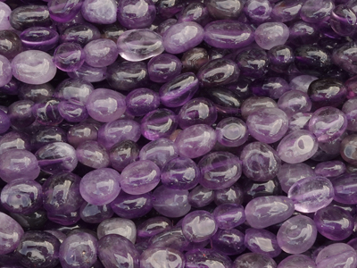 Amethyst Steinperlen 6x8mm zum Schmuckmachen