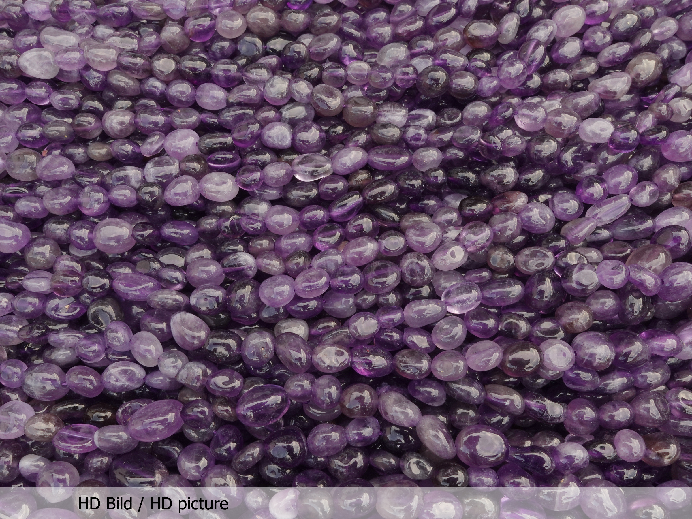 Amethyst Steinperlen 6x8mm zum Schmuckmachen - HD Bild