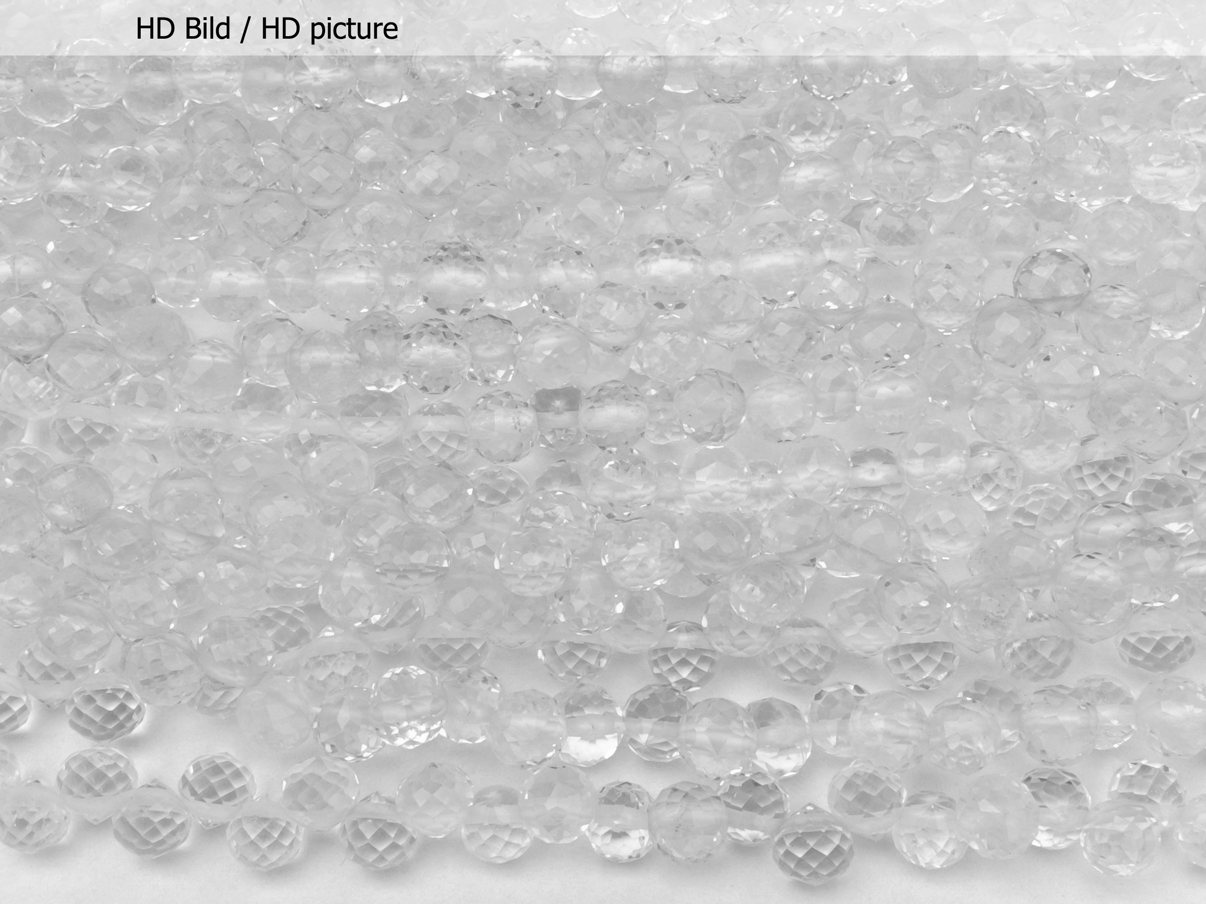 Bergkristall Steinperlen Tropfen Bömmel 6mm - HD Bild