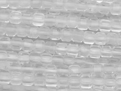 Bergkristall Steinperlen Würfel 2mm - Nahaufnahme