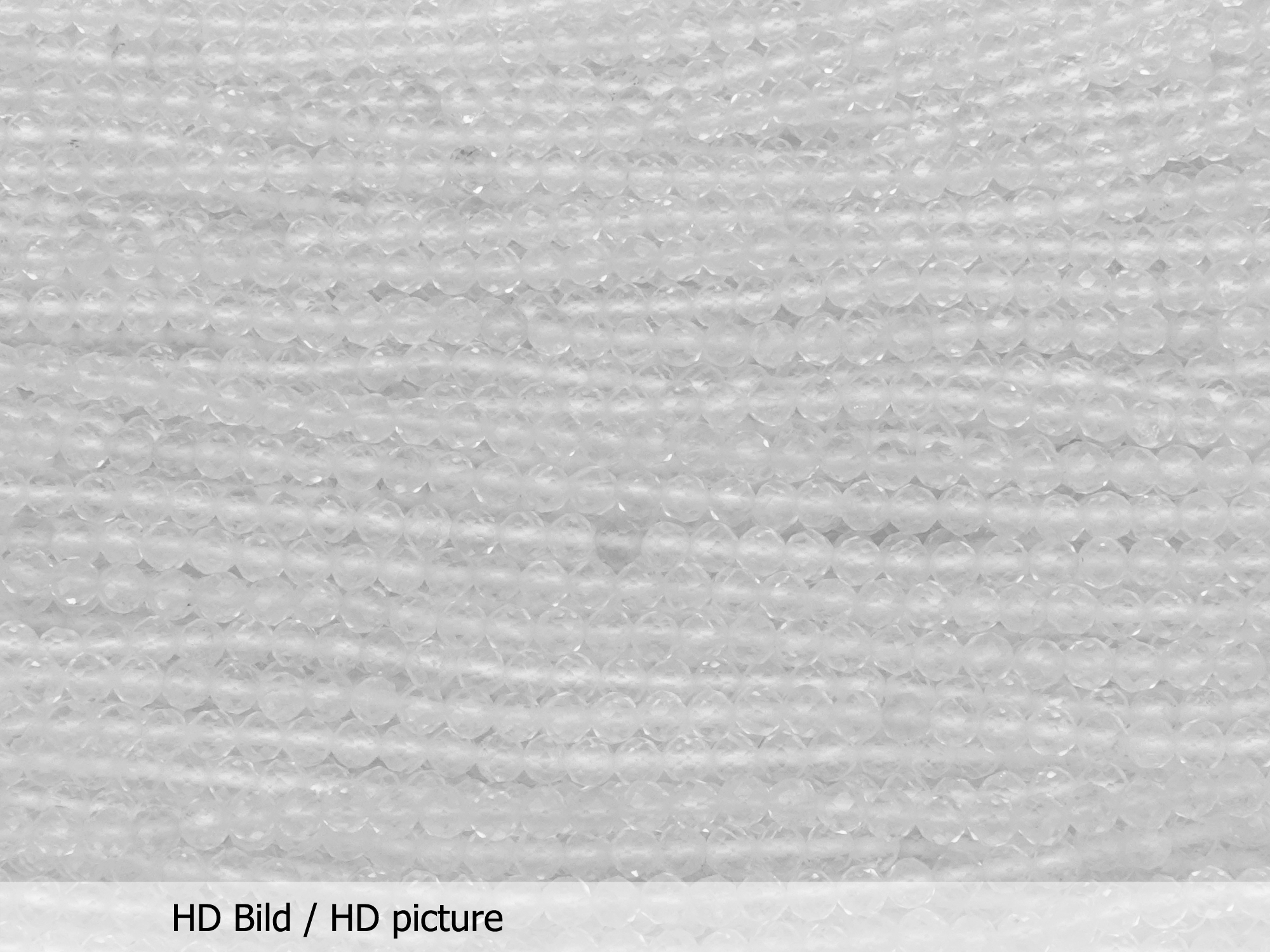 Bergkristall Steinperlen rund facettiert 3mm - HD Bild