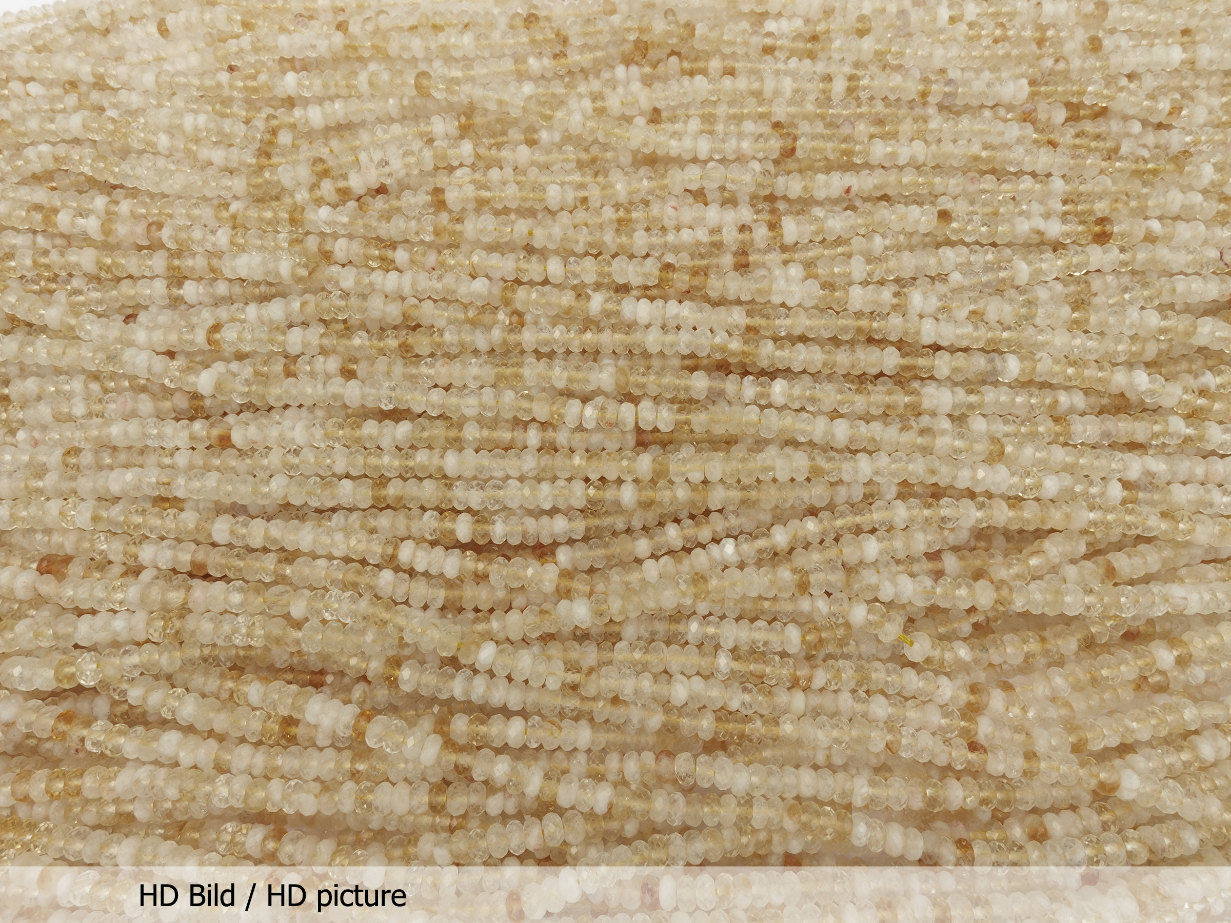 rondellenförmige Citrin Steinperlen 4x2mm - HD Bild
