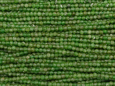 grüne facettierte Steinperlen Diopsid 2mm
