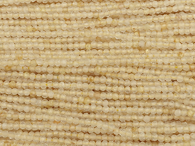 winzige Gold Rutilquarz Steinperlen 2mm zum Schmuckmachen