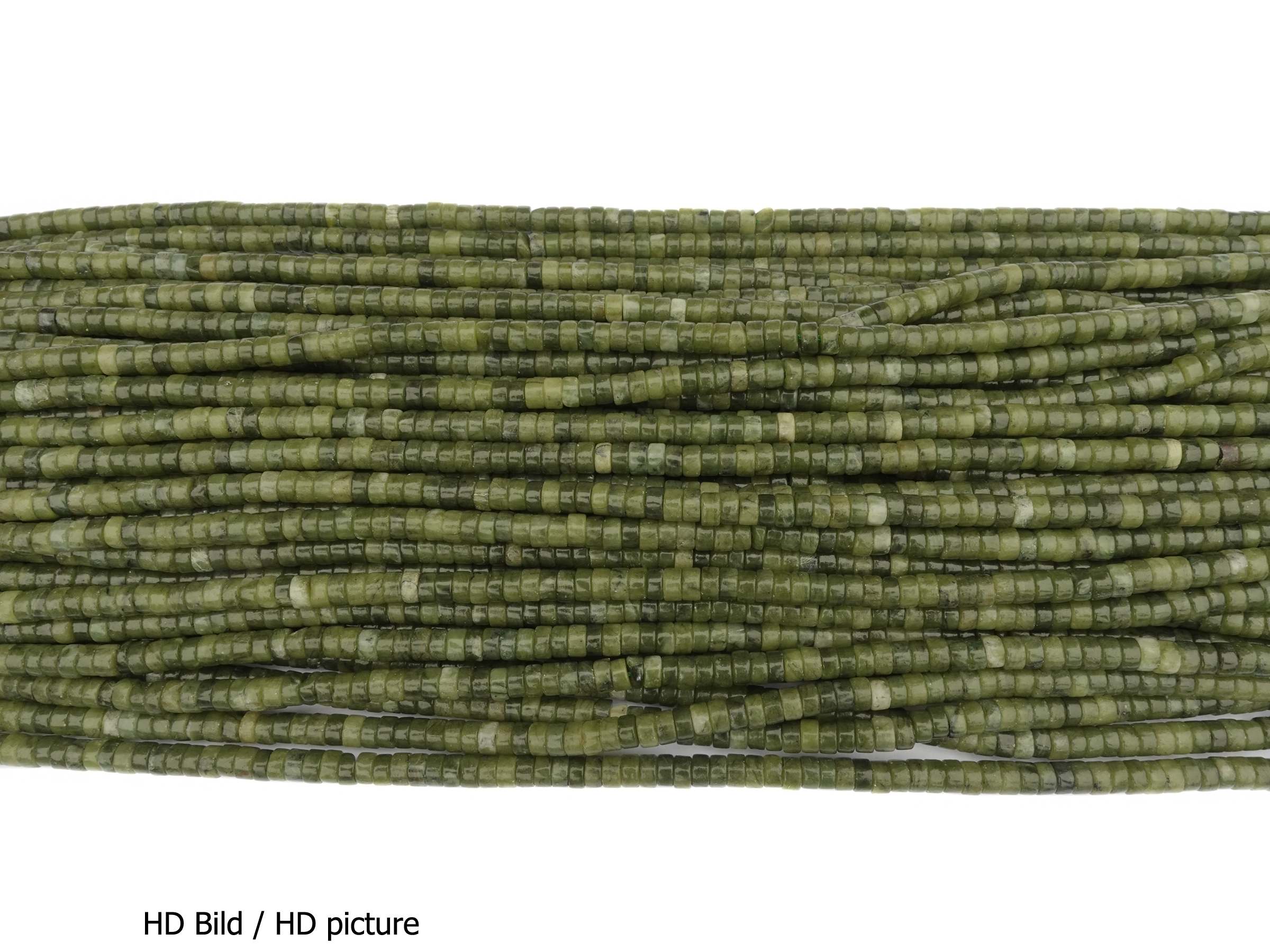 Kanadische Jade Steinperlen HiShi 4x2mm - HD Bild