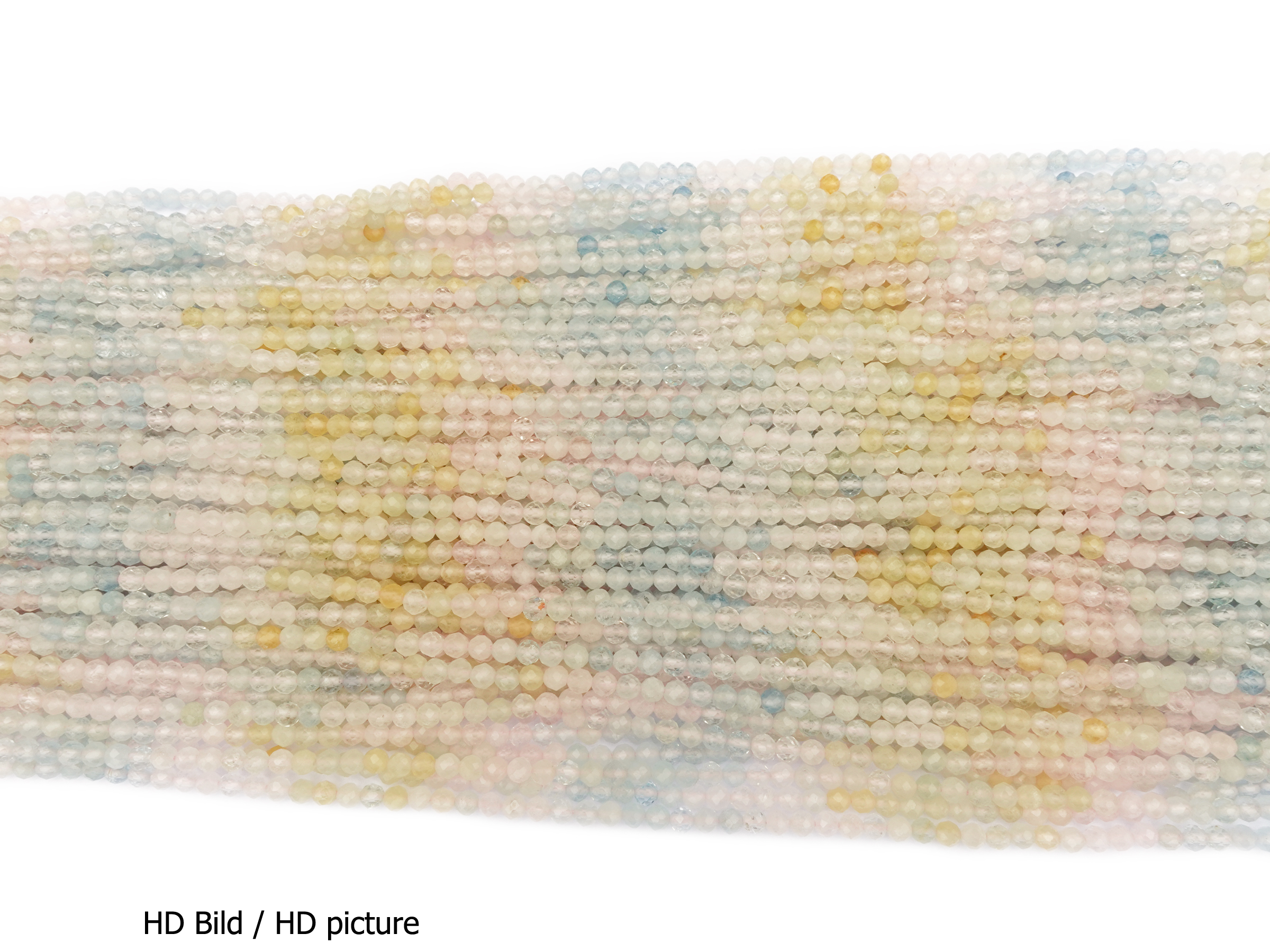 Morganit Steinperlen facettiert 3mm - HD Bild