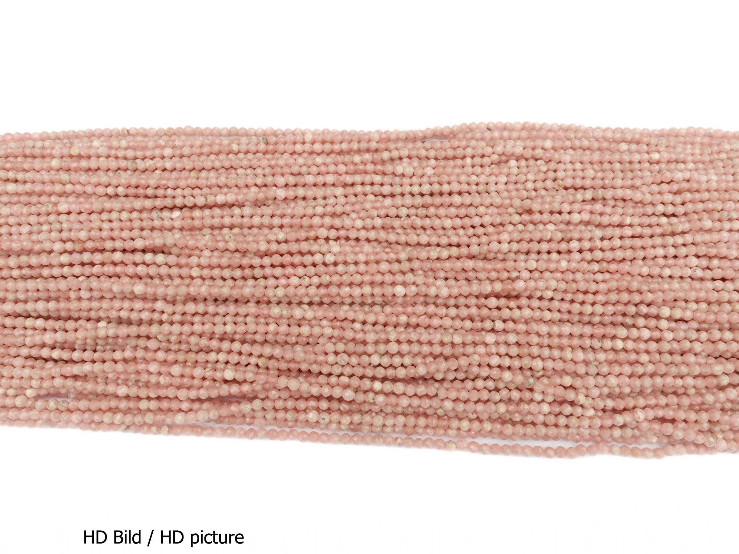 Rhodochrosite Steinperlen facettiert 2mm - HD Bild