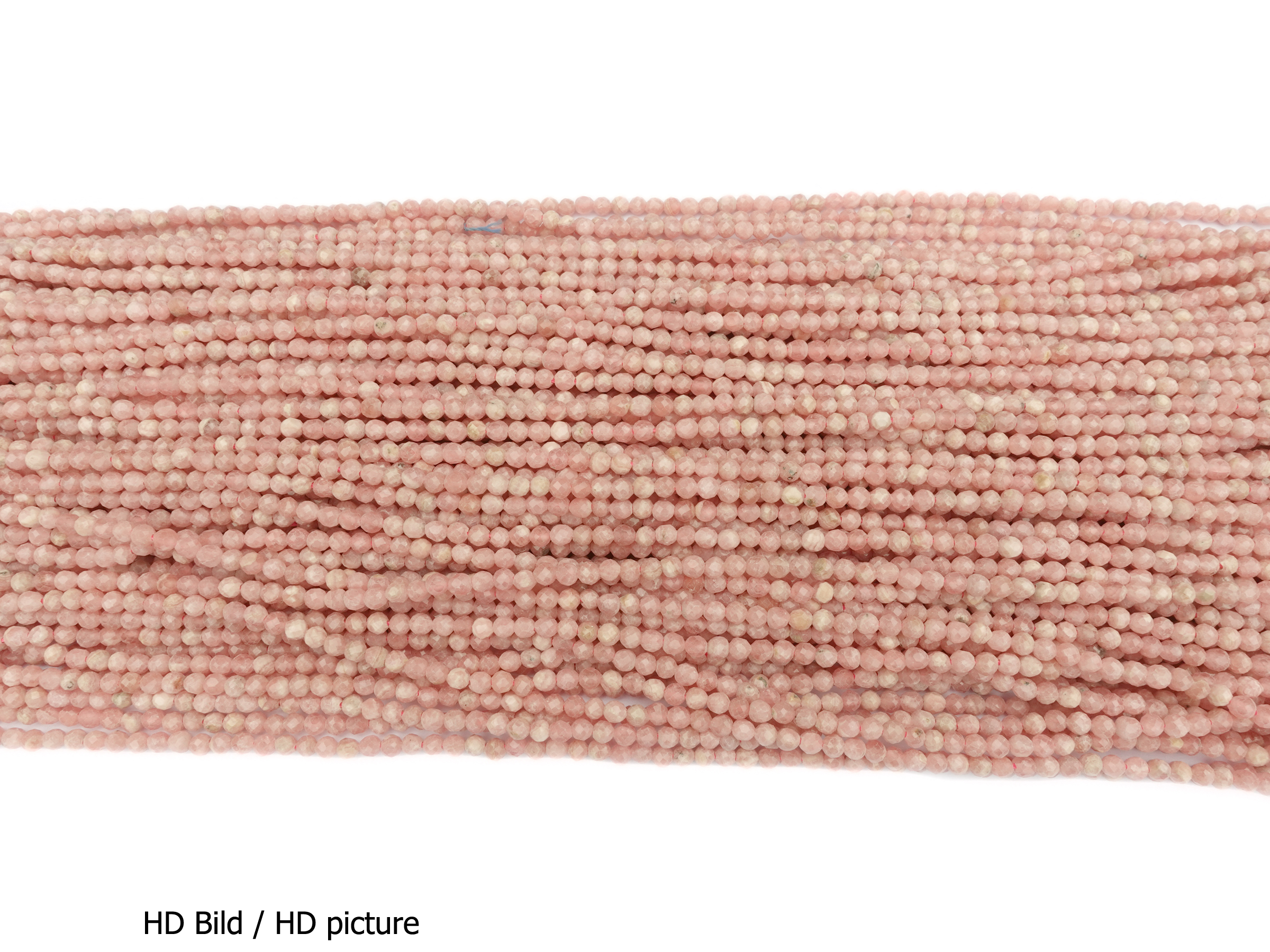 Rhodochrosite Steinperlen facettiert 3mm - HD Bild